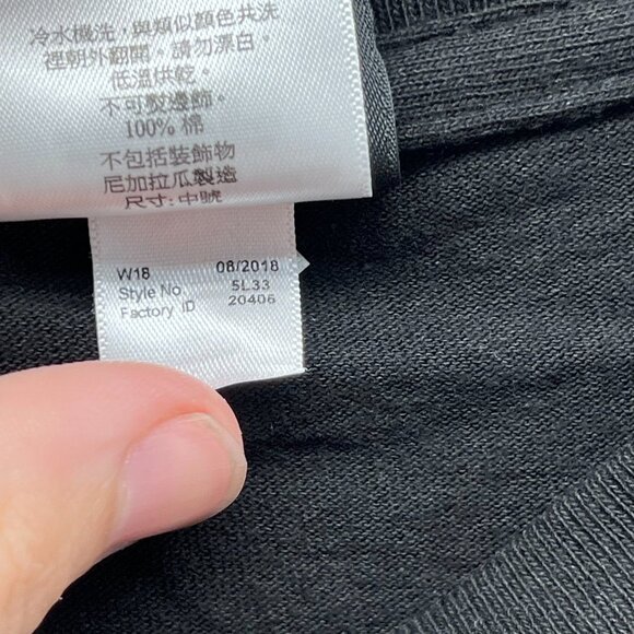 Harley Davidson Shirt Men Medium Black Blue Biker Tee Motorcycle Crewneck 2018 - Picture 3 of 13